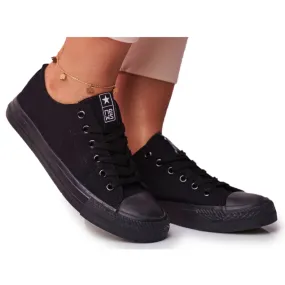 Baskets Basses Femme Noir Ecoma le noir