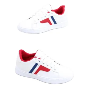 Baskets femme Avery Rouge blanche