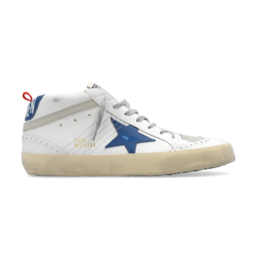 Baskets Mid Star en daim blanc/gris