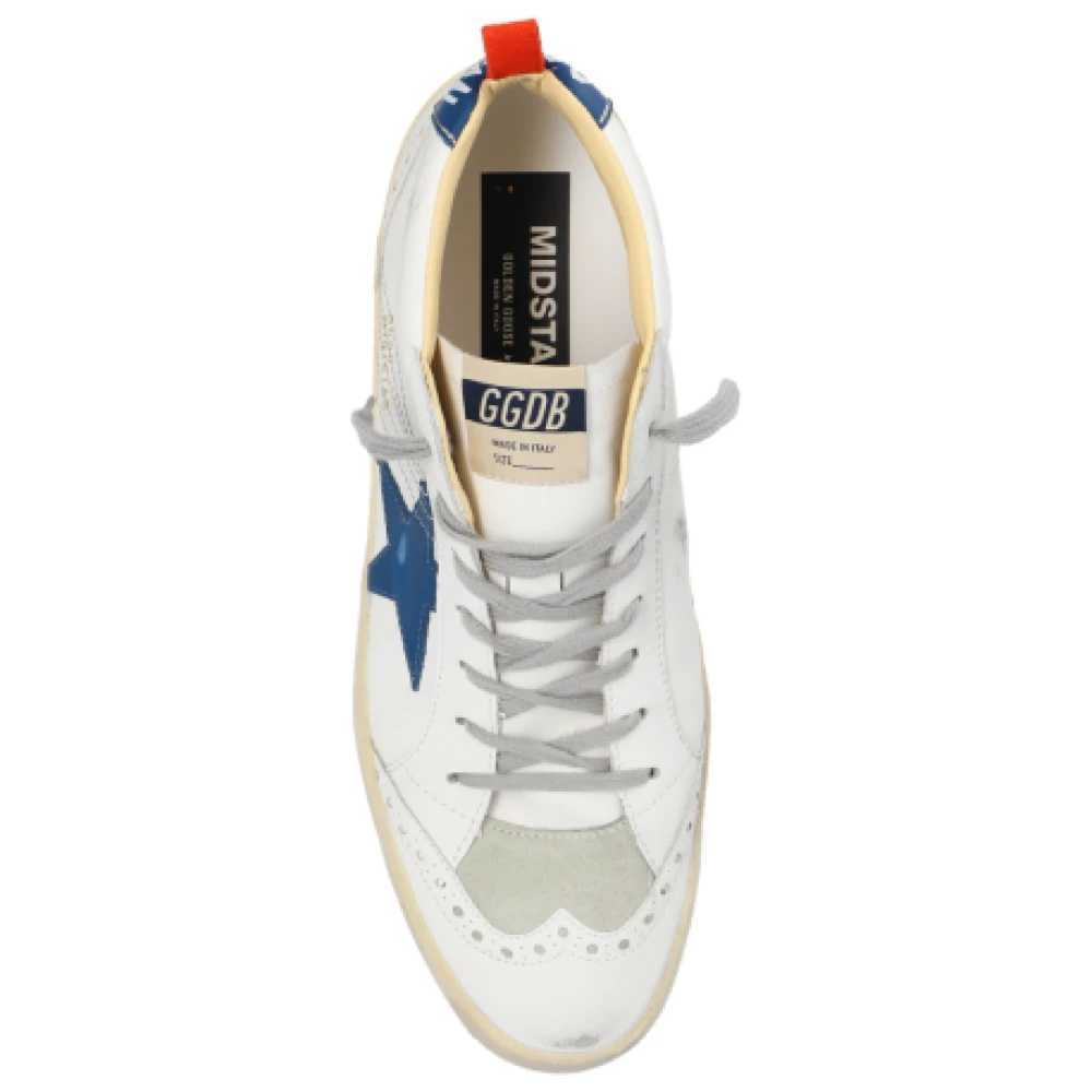 Baskets Mid Star en daim blanc/gris