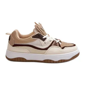 Baskets Plateforme Femme Marron Etnaria brun