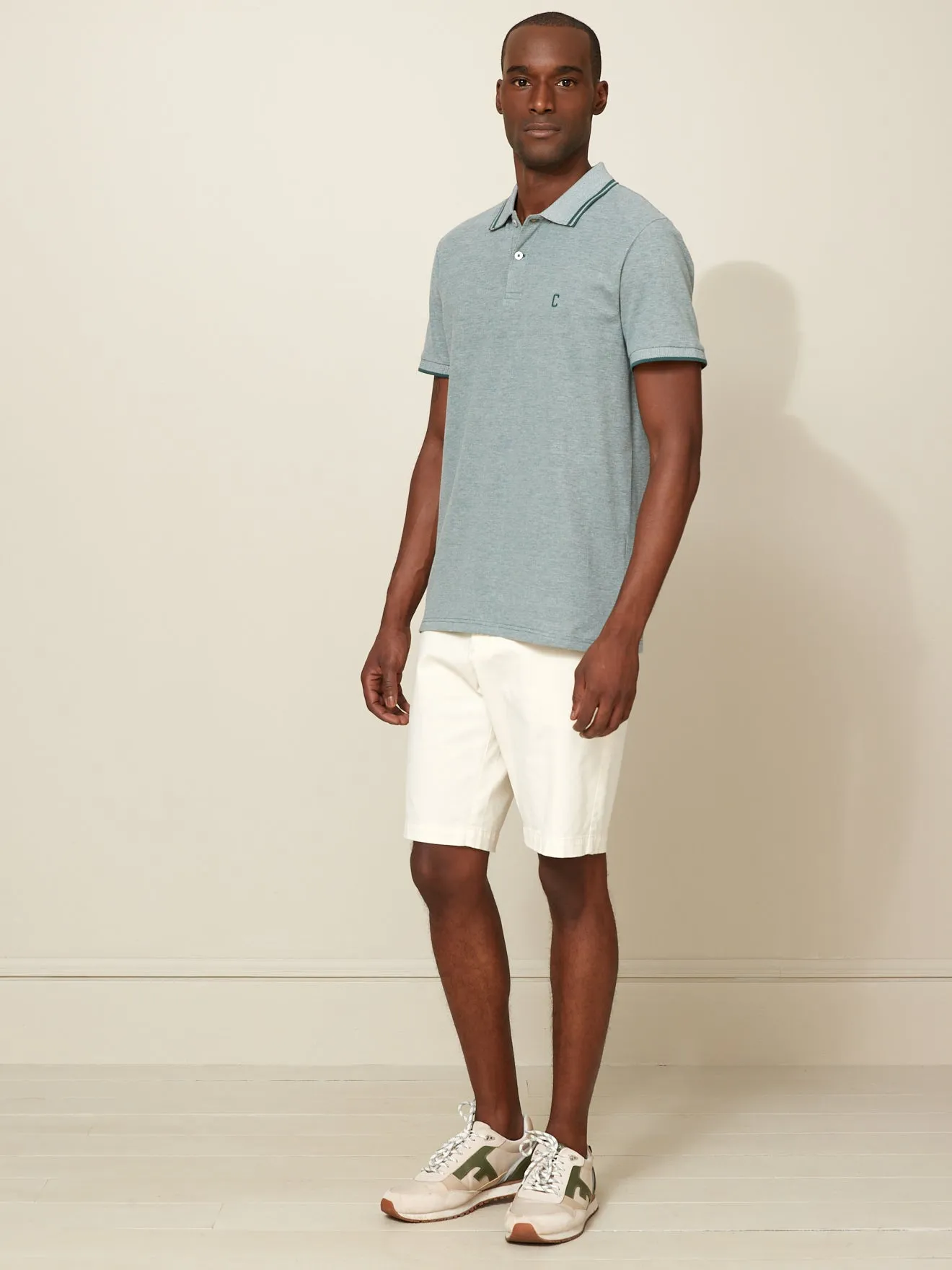 Bermuda droit homme coton stretch