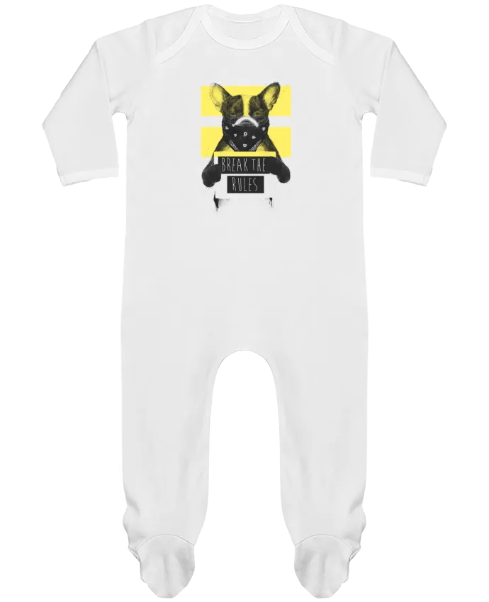 Body Pyjama Bébé rebel_dog_yellow par Balàzs Solti