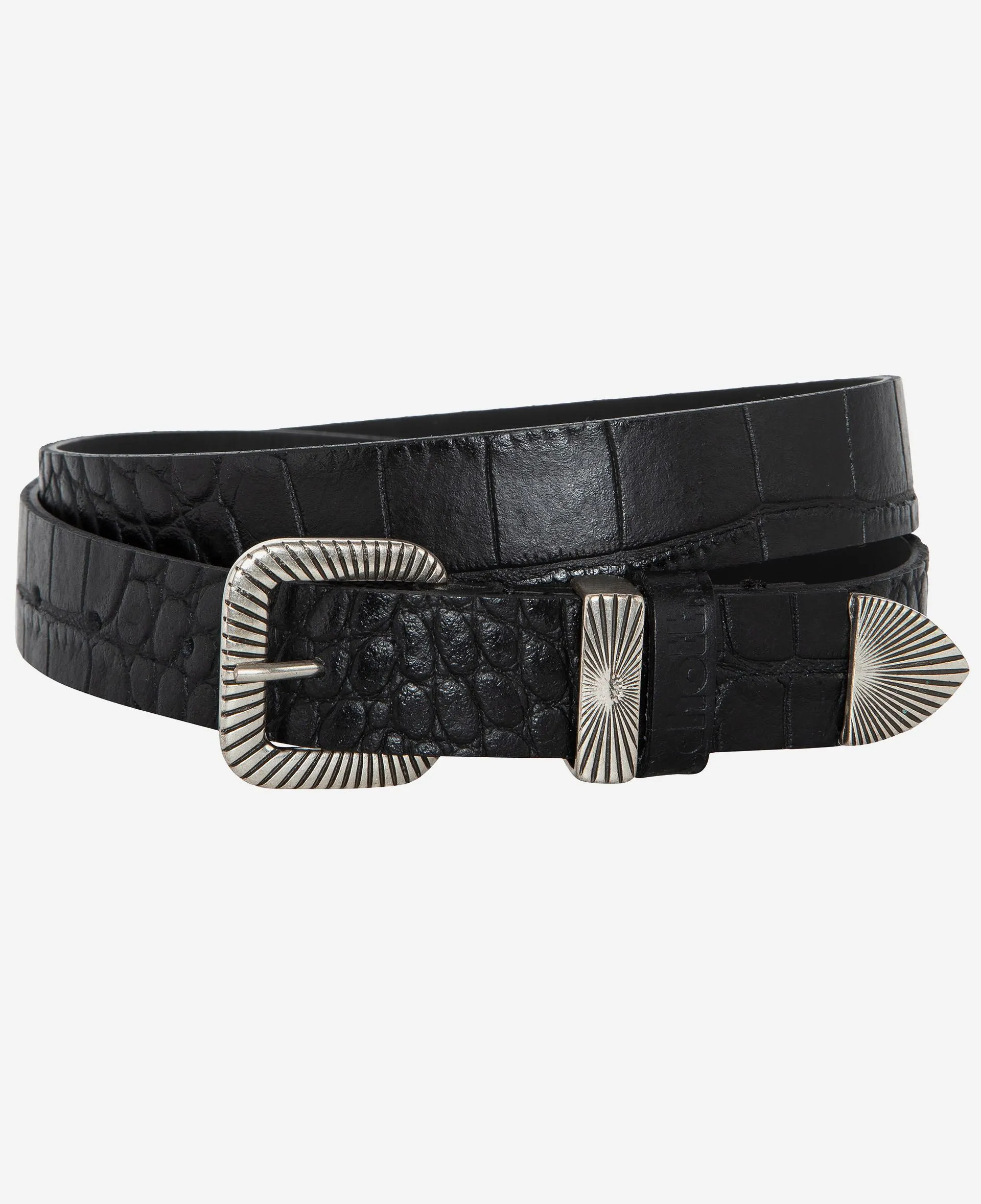 Ceinture motif croco