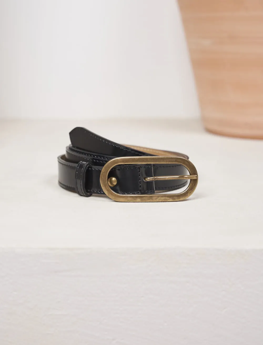 Ceinture pour Femme en Cuir Noir