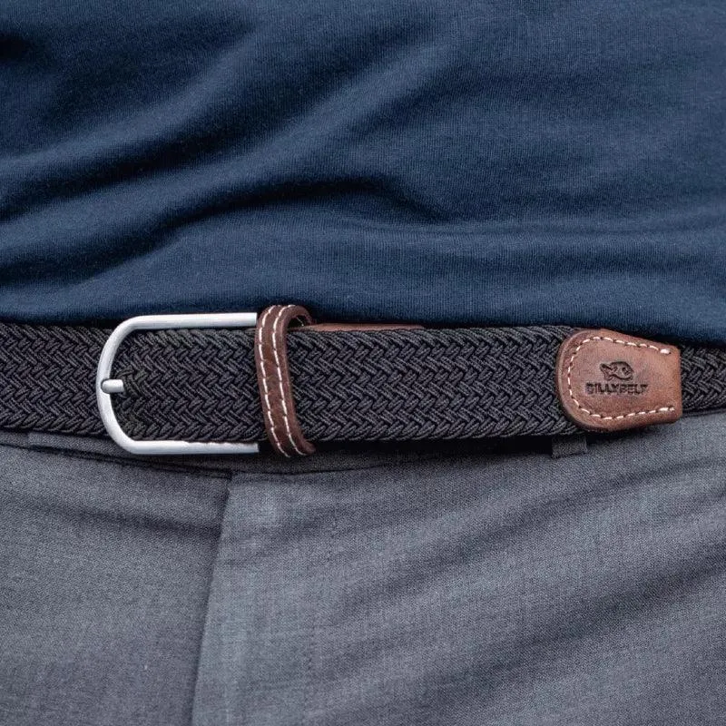 CEINTURE TRESSÉE NOIR RÉGLISSE