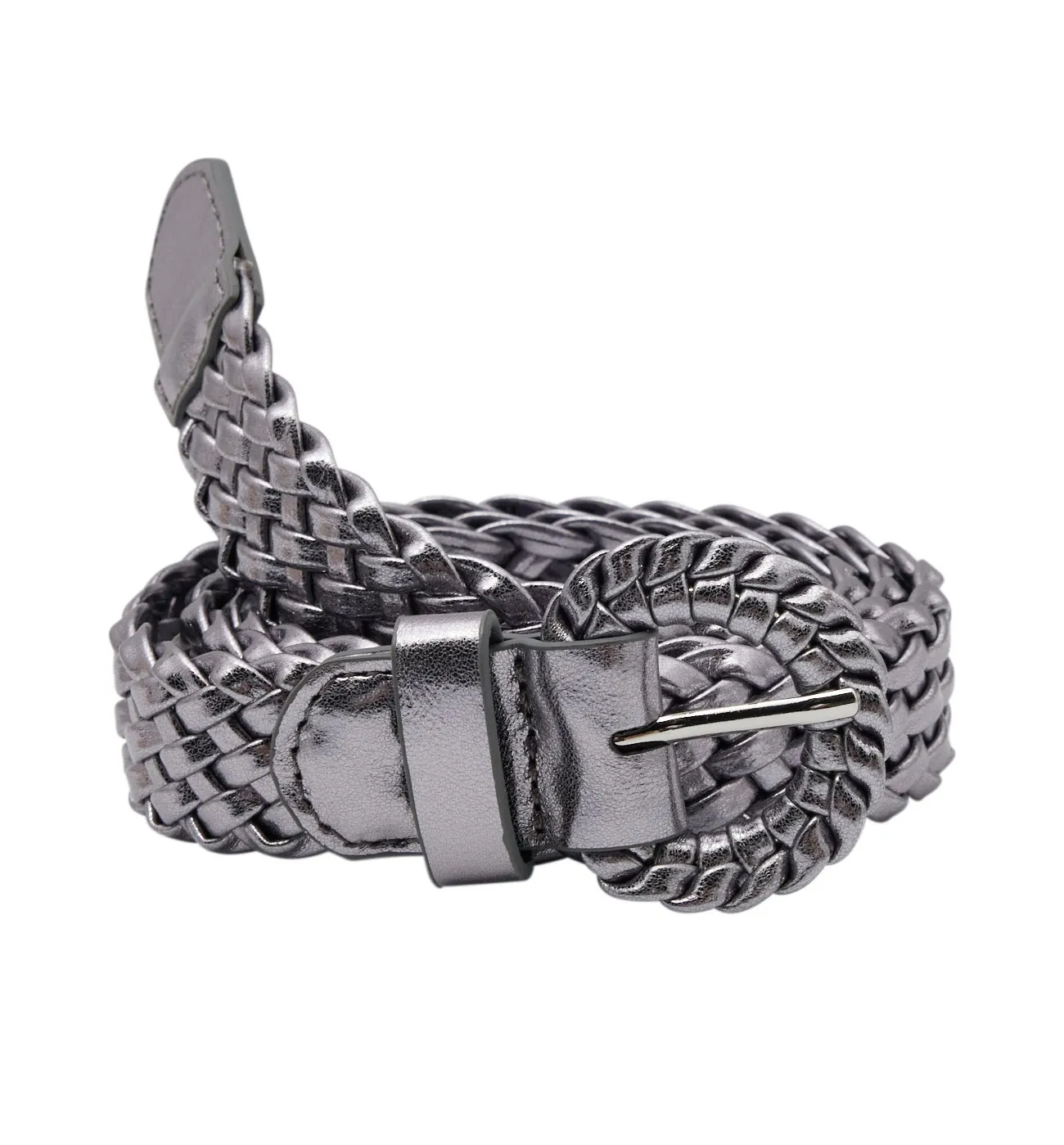 Ceinture tressée argentée - Argent