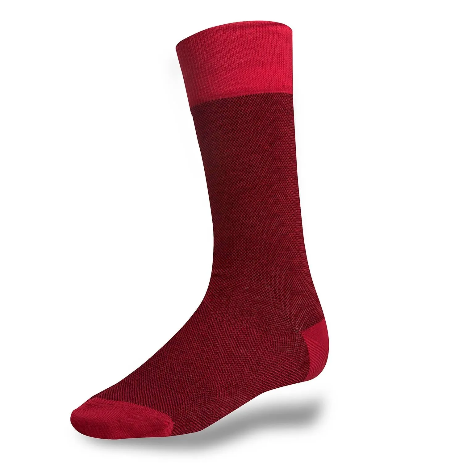 Chaussettes rouge caviar en coton fil d'Ecosse