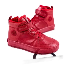 Chaussures pour enfants Baskets Big Star Warm Red GG374042 rouge