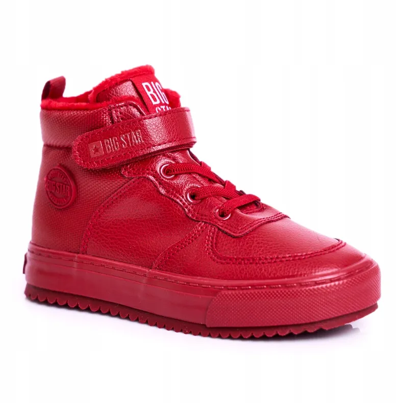 Chaussures pour enfants Baskets Big Star Warm Red GG374042 rouge