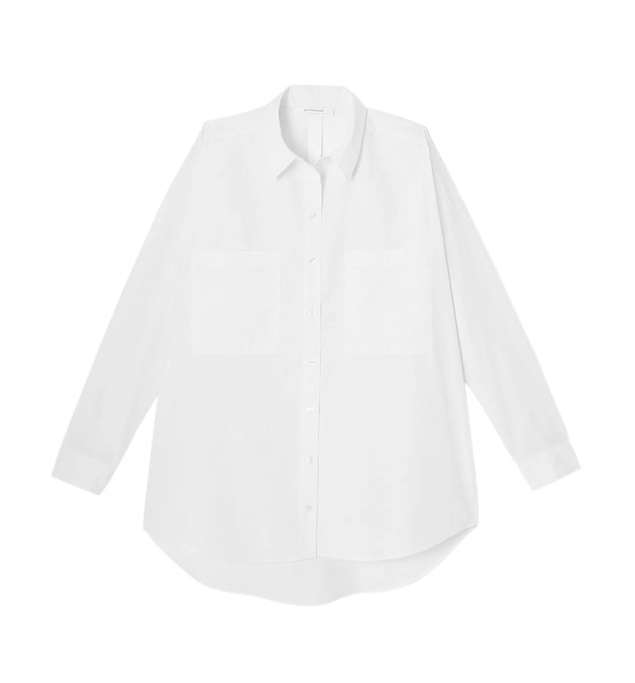 Chemise oversize en popeline - Blanc