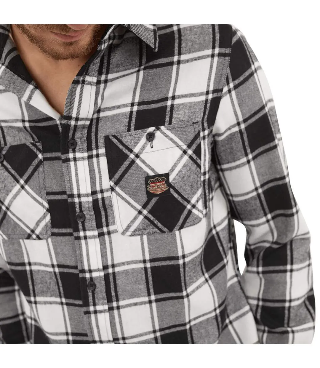 Chemise plaid avec poche Jack Vondutch