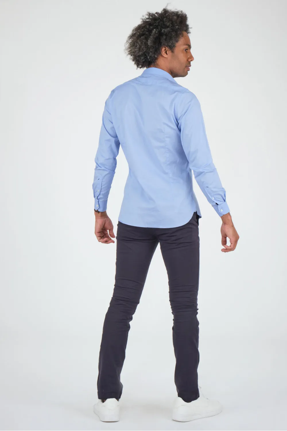 Chemise unie bleue ciel, US POLO ASSN - ZAM Bleu ciel 103 | Cesare Nori