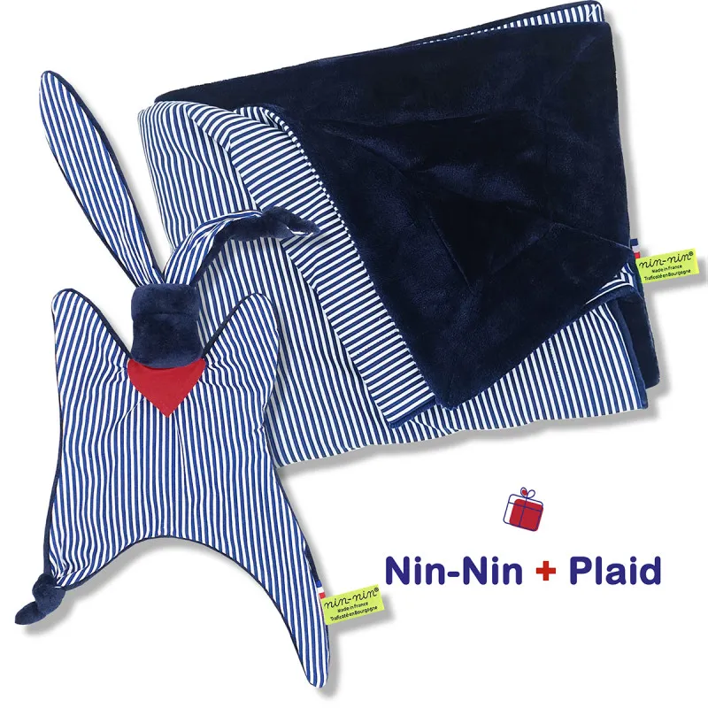 COFFRET DE NAISSANCE DOUDOU + PLAID LE JEAN PAUL