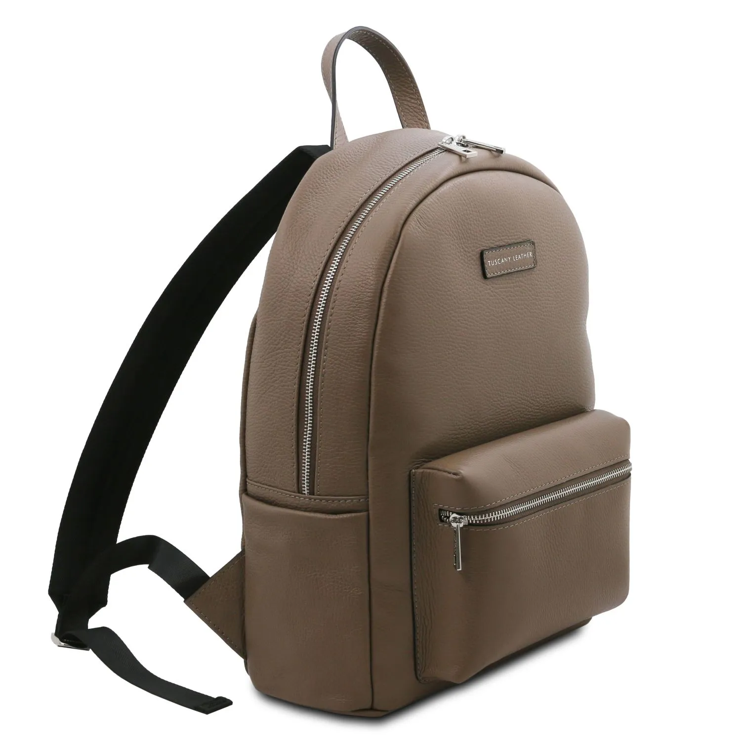 Dakota Sac à dos en Cuir Souple Taupe Foncé TL142333