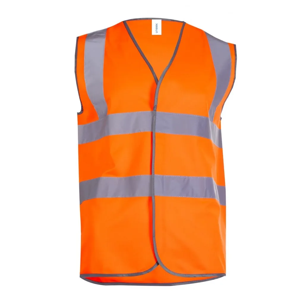 Gilet fluo haute visibilité 4 bandes orange