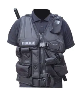 Gilet force intervention avec holster pour PA ou taser