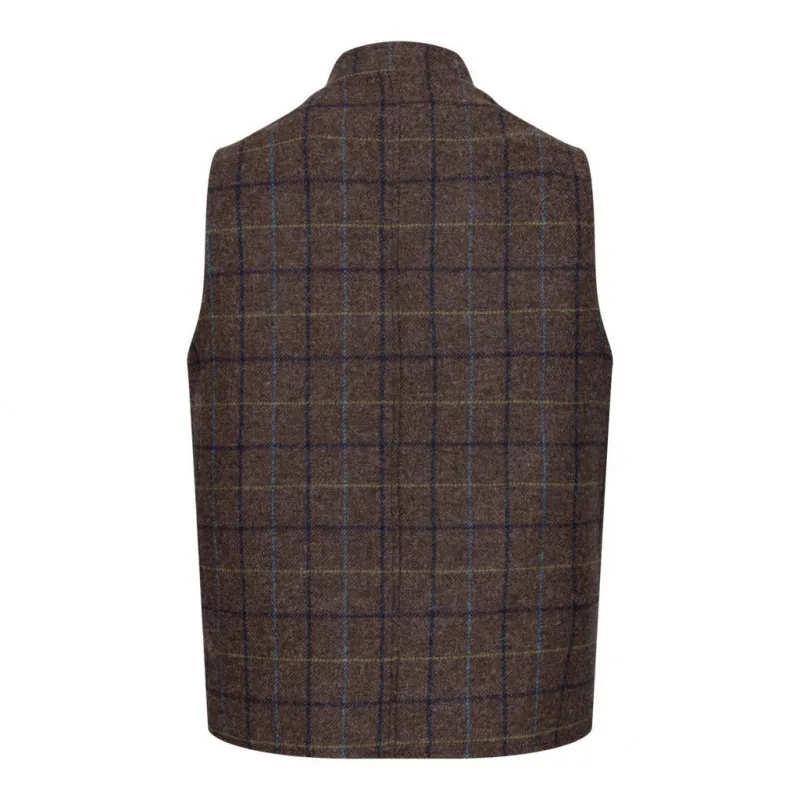 Gilet Nehru en tweed