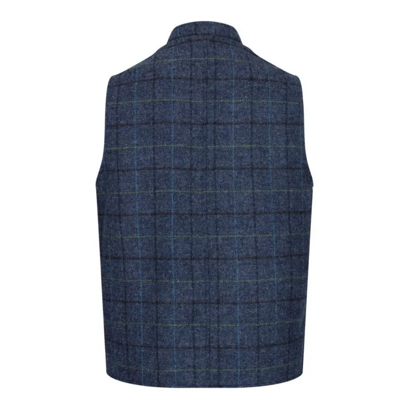 Gilet Nehru en tweed