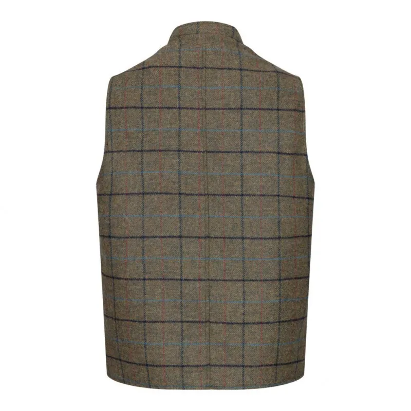 Gilet Nehru en tweed