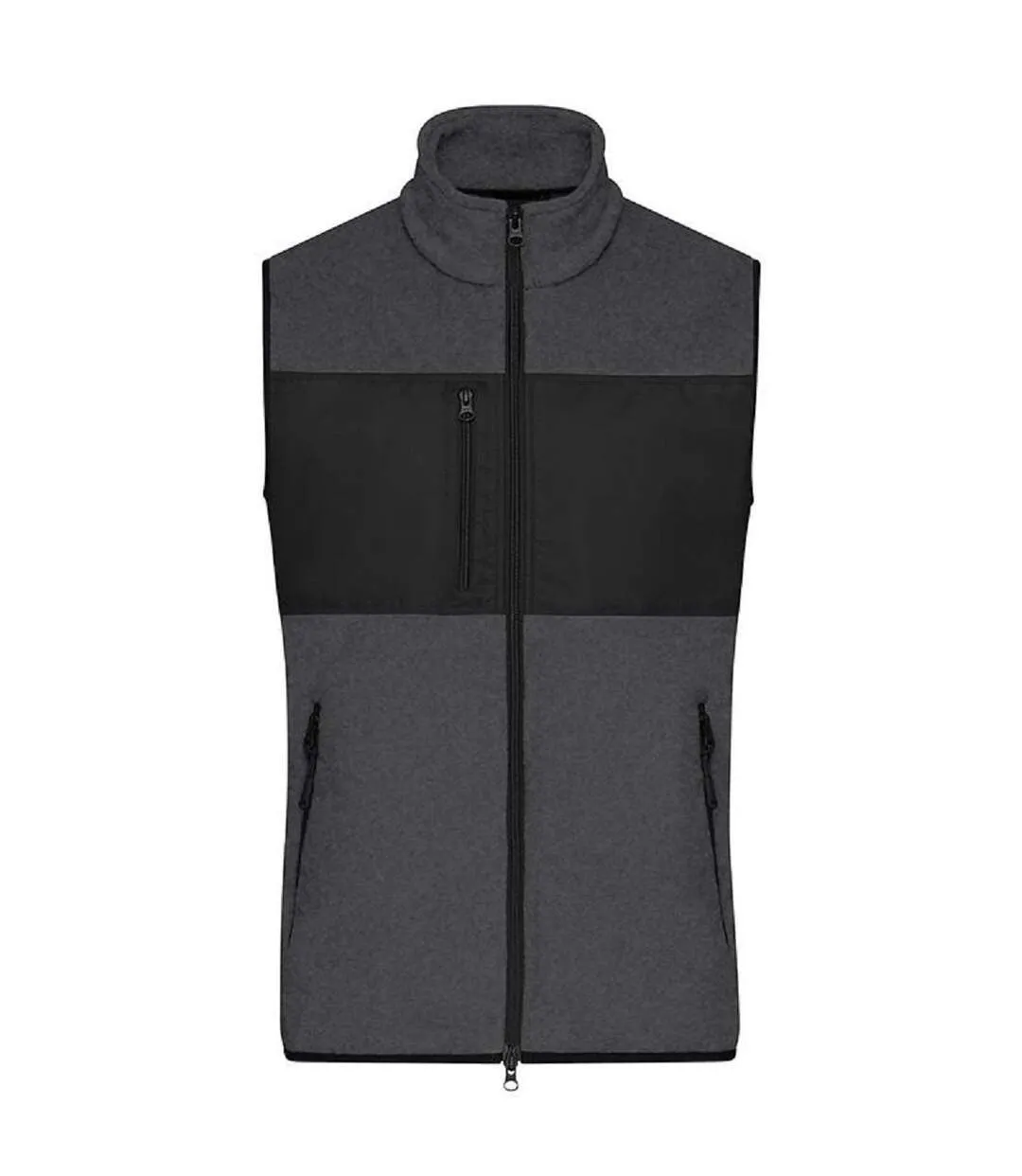 Gilet polaire sans manches - Homme - JN1310 - gris foncé mélange