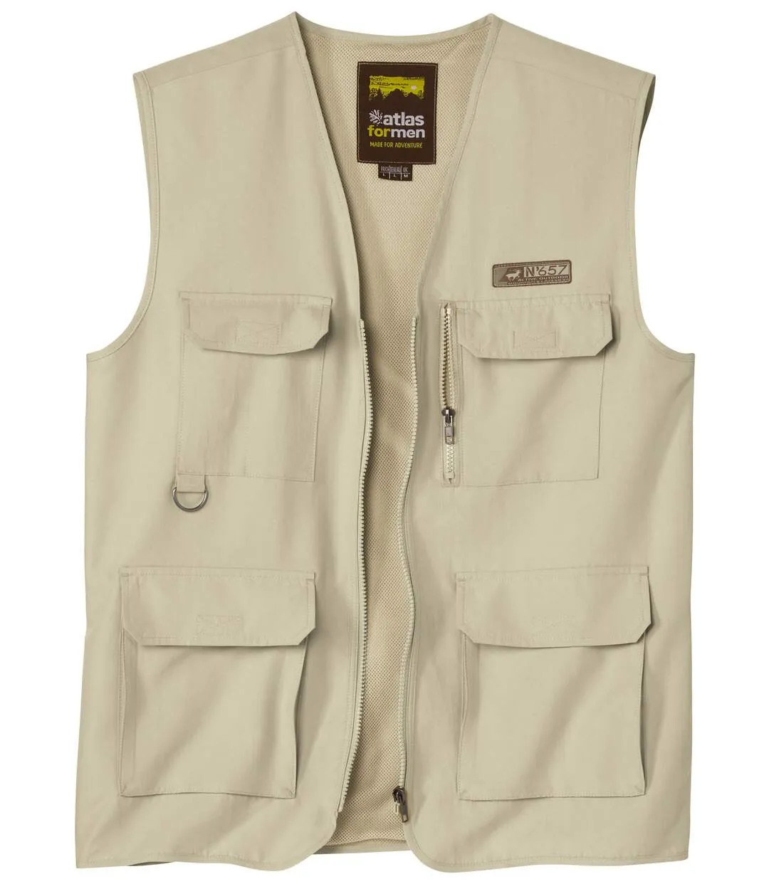 Gilet Reporter Multipoches Zippé Outdoor 