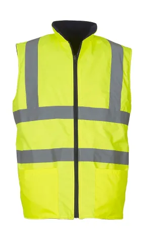 Gilet sans manches haute visibilité - HV008F - jaune fluo 