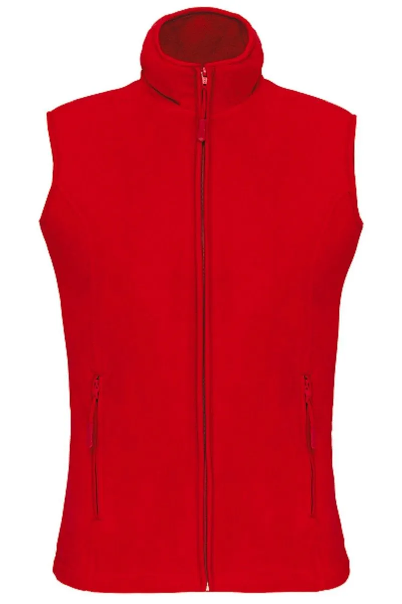 Gilet sans manches micro polaire femme - K906 - rouge 