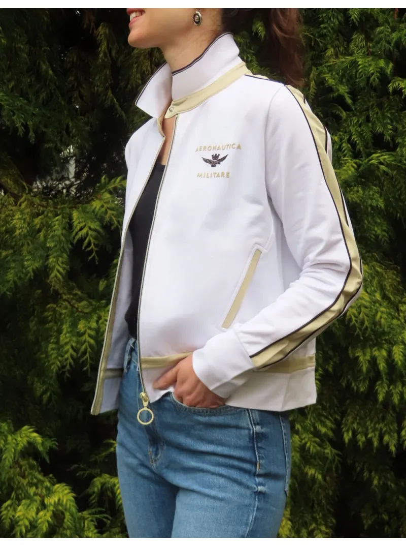 Gilet zippé bandes contrastantes Aeronautica Militare