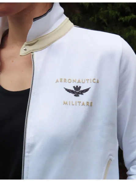 Gilet zippé bandes contrastantes Aeronautica Militare