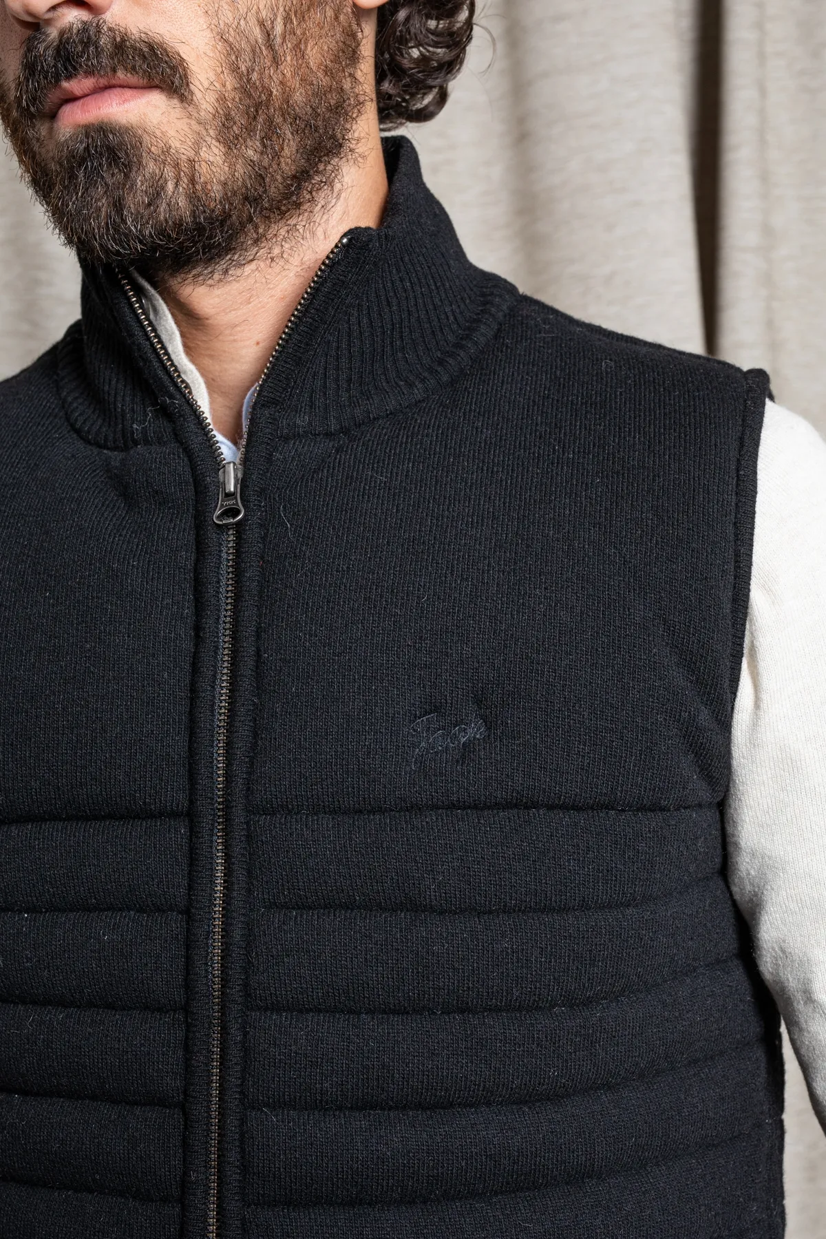 Gilet zippé Brunch Noir | Gilet sans manche | Mode & vêtements homme |  JAQK Taille M Couleur Noir