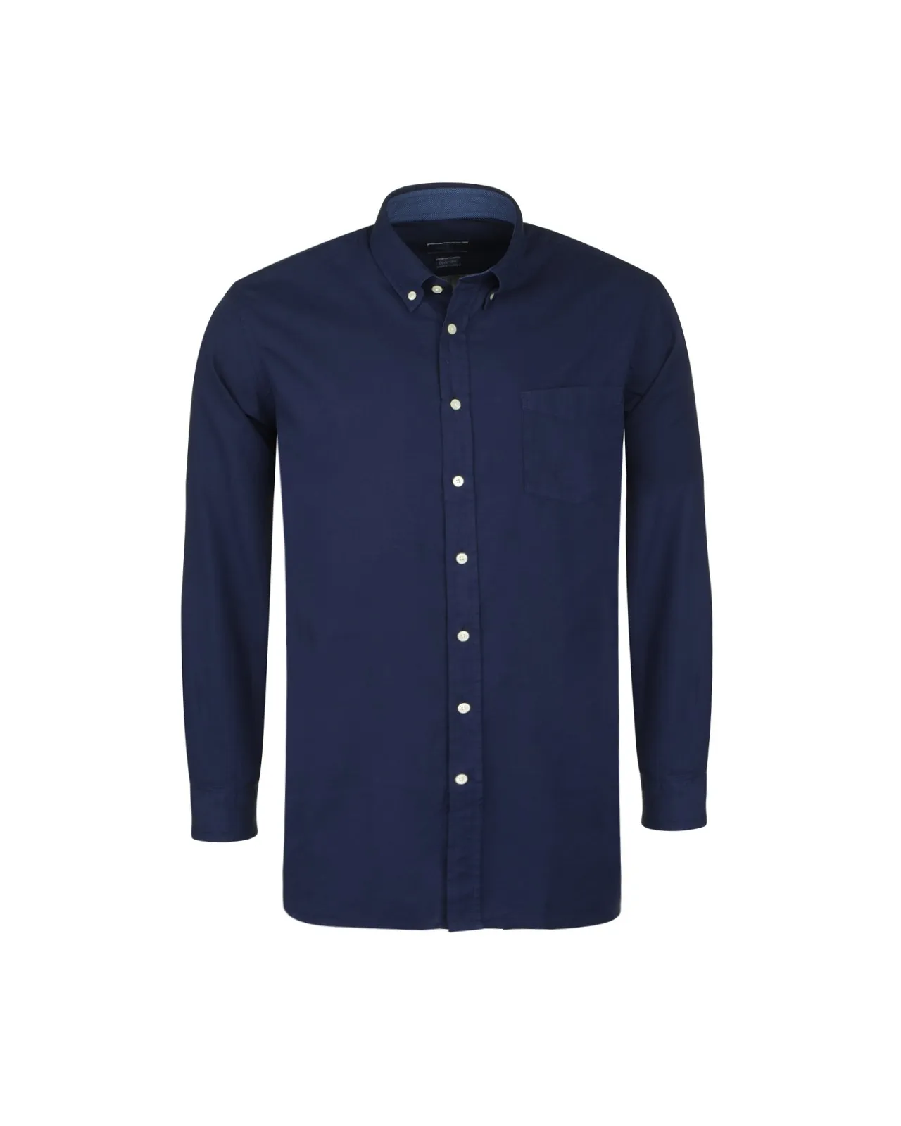 Hackett Chemise Oxford grande taille en coton bleu marine - Size-factory