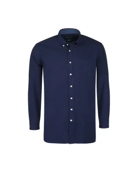 Hackett Chemise Oxford grande taille en coton bleu marine - Size-factory