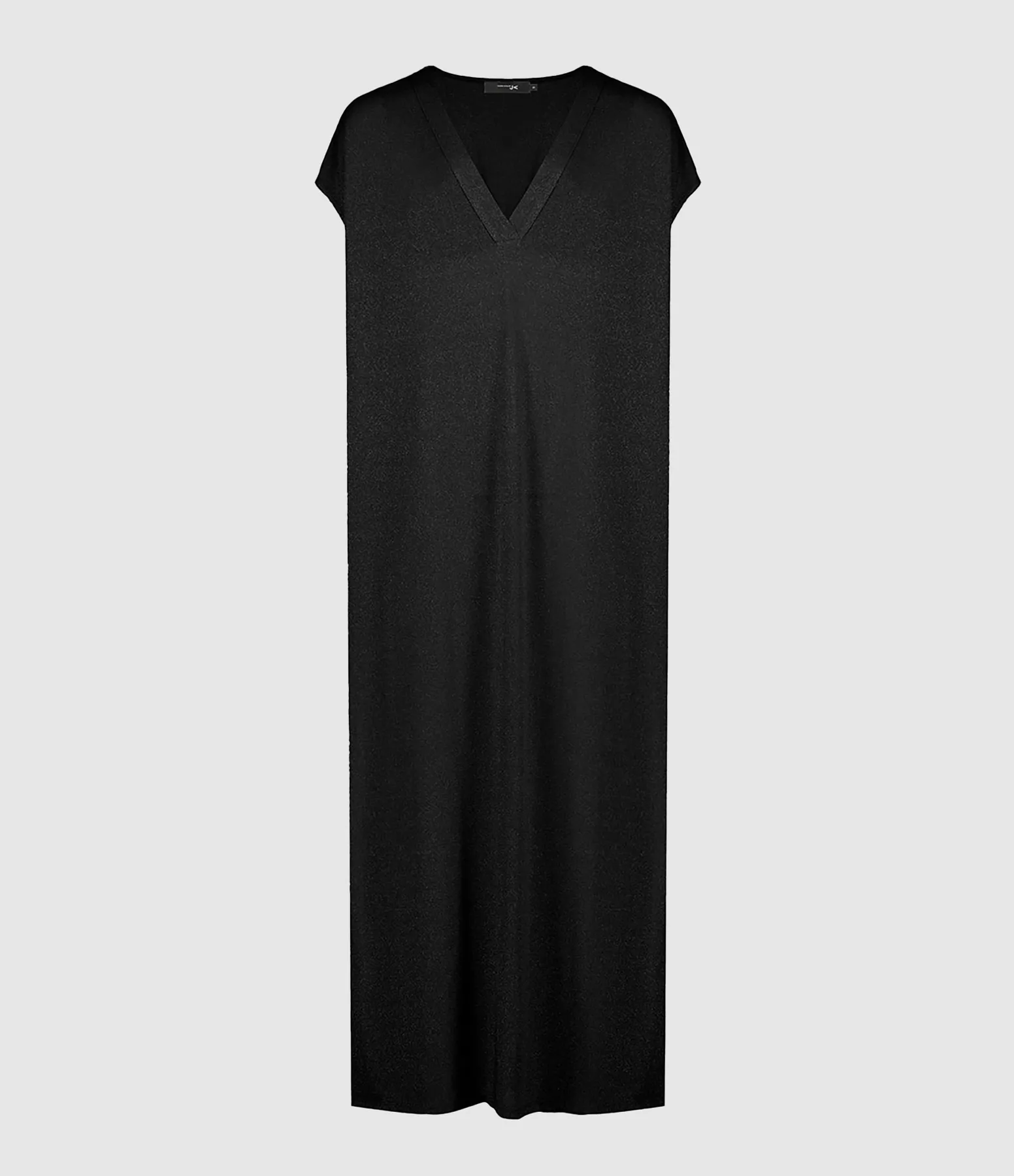 JEANNE VOULAND Partager  Robe Longue Jadya Kaftan Maille Lurex Noir  