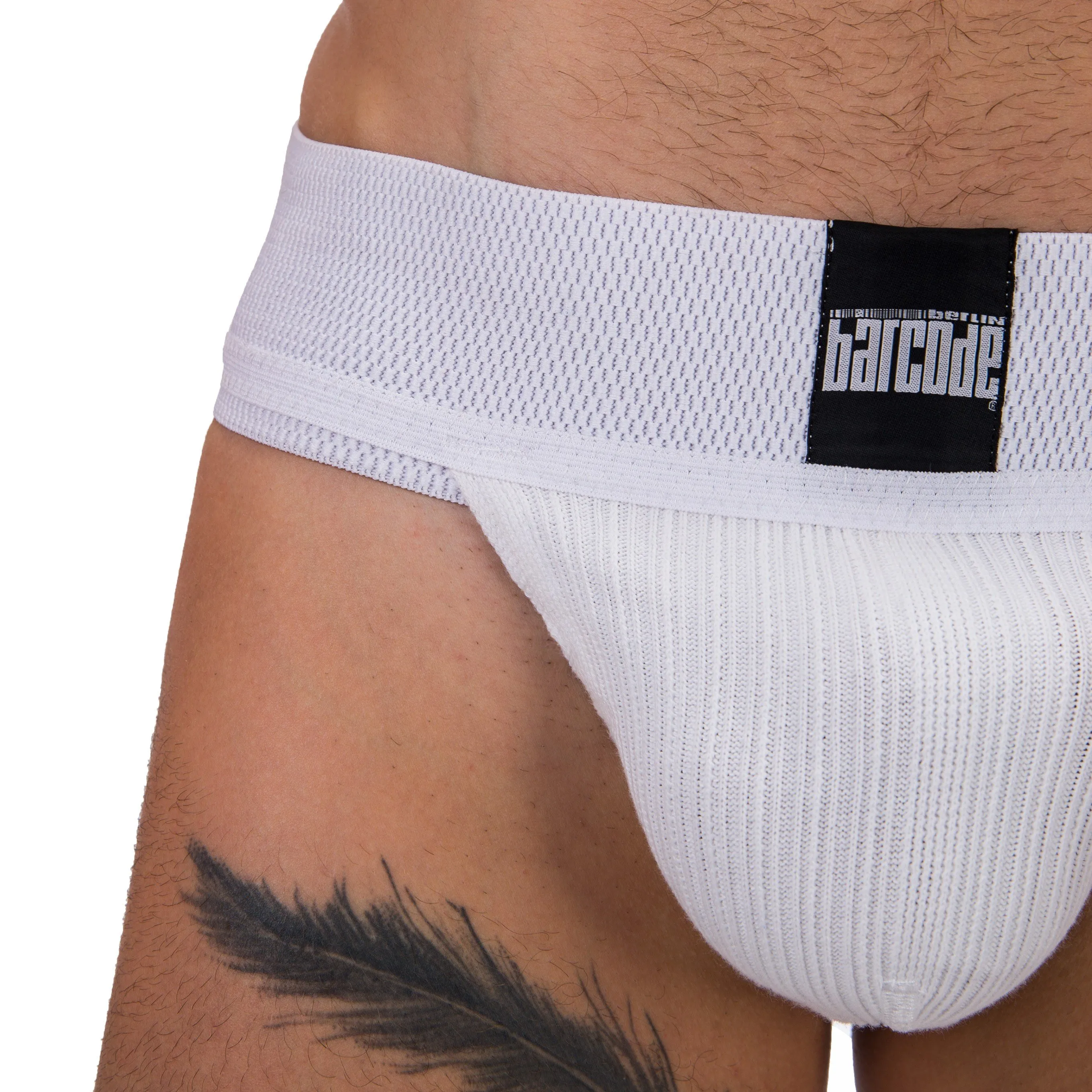 Jockstrap Sergey - blanc - Barcode Berlin : vente strings homme Joc...