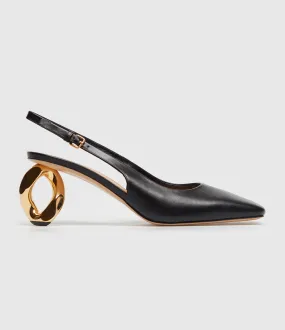 JW ANDERSON Partager  Talons Slingback Chain  Black  