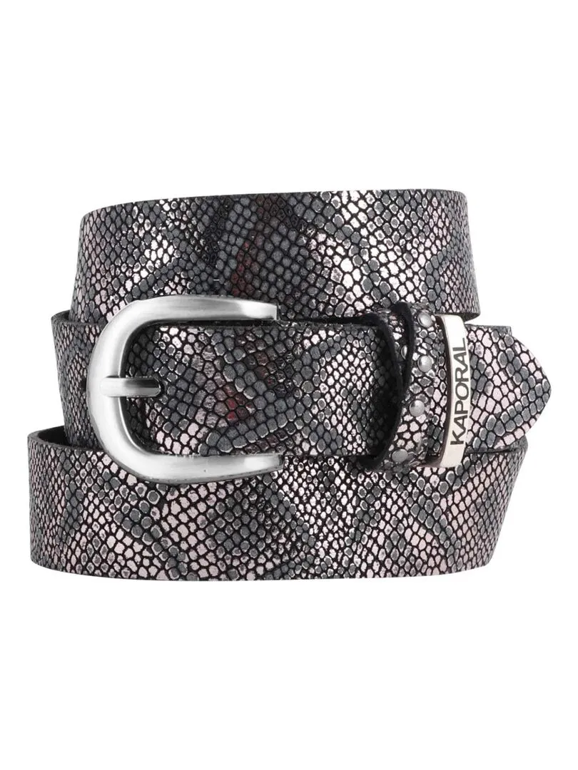 KAPORAL - Ceinture cuir - Noir