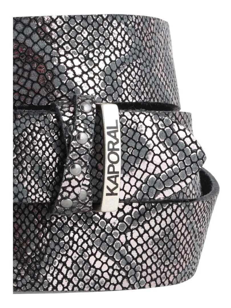 KAPORAL - Ceinture cuir - Noir