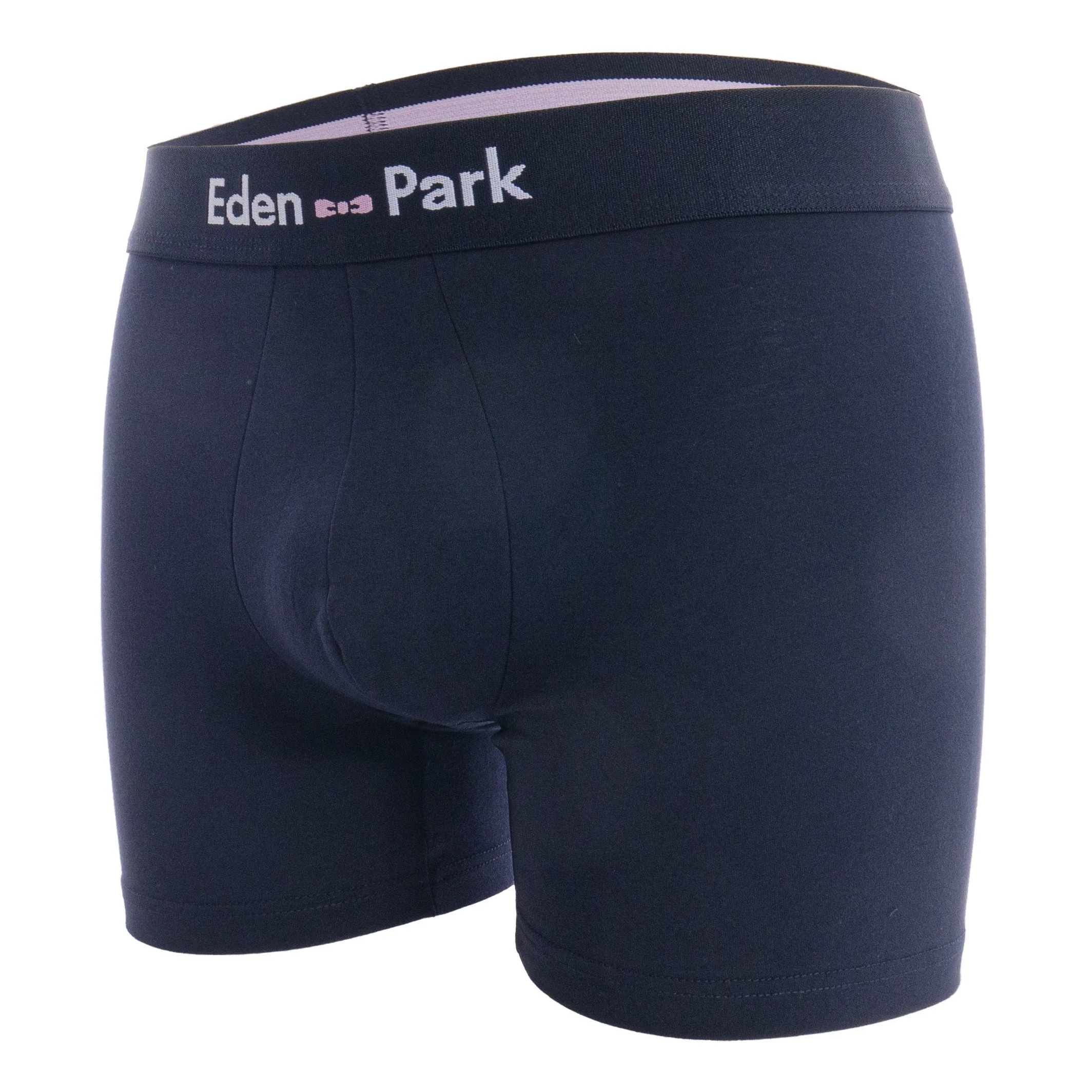 Lot de 2 boxers rayés bleu clair et uni - Eden Park : vente shorty ...