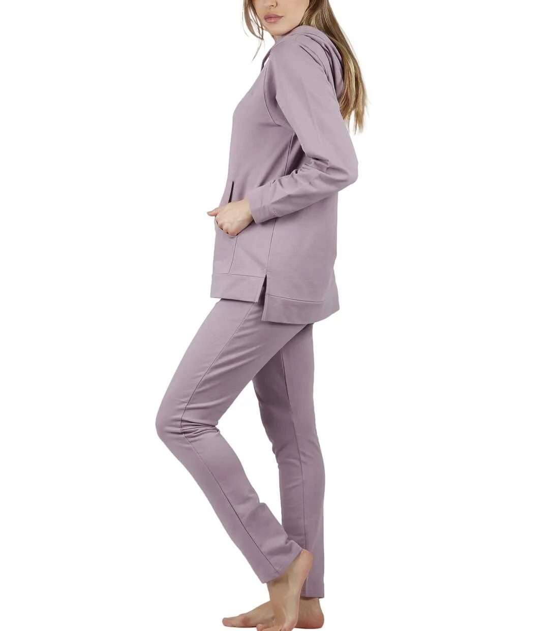 Pyjama tenue d'intérieur pantalon sweat capuche Comfort Home Admas