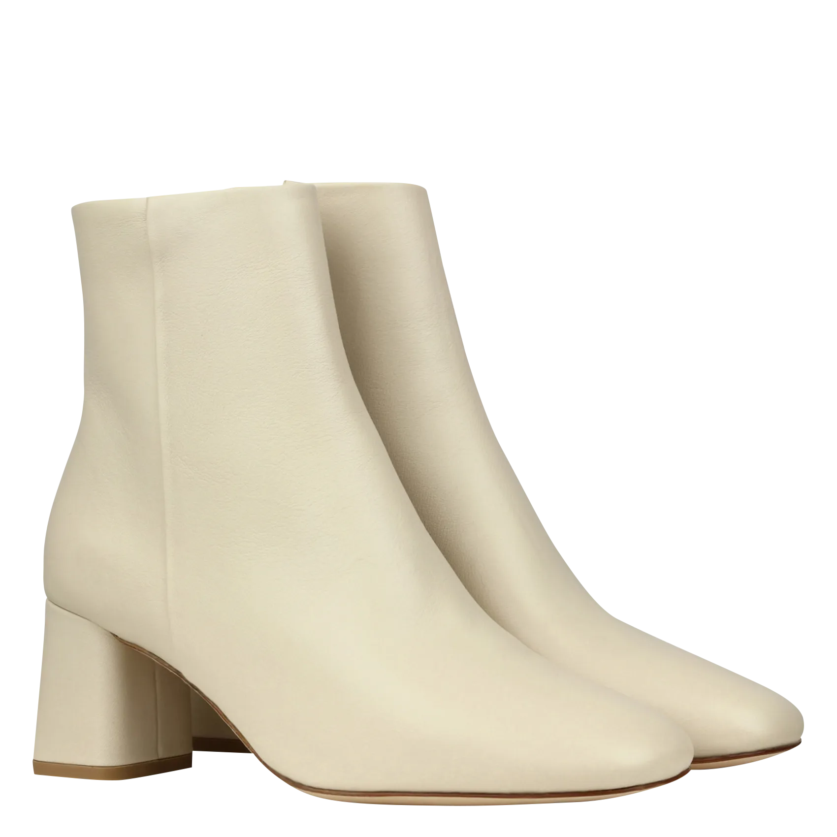 REPETTO  Bottines à talons en cuir melo - Beige