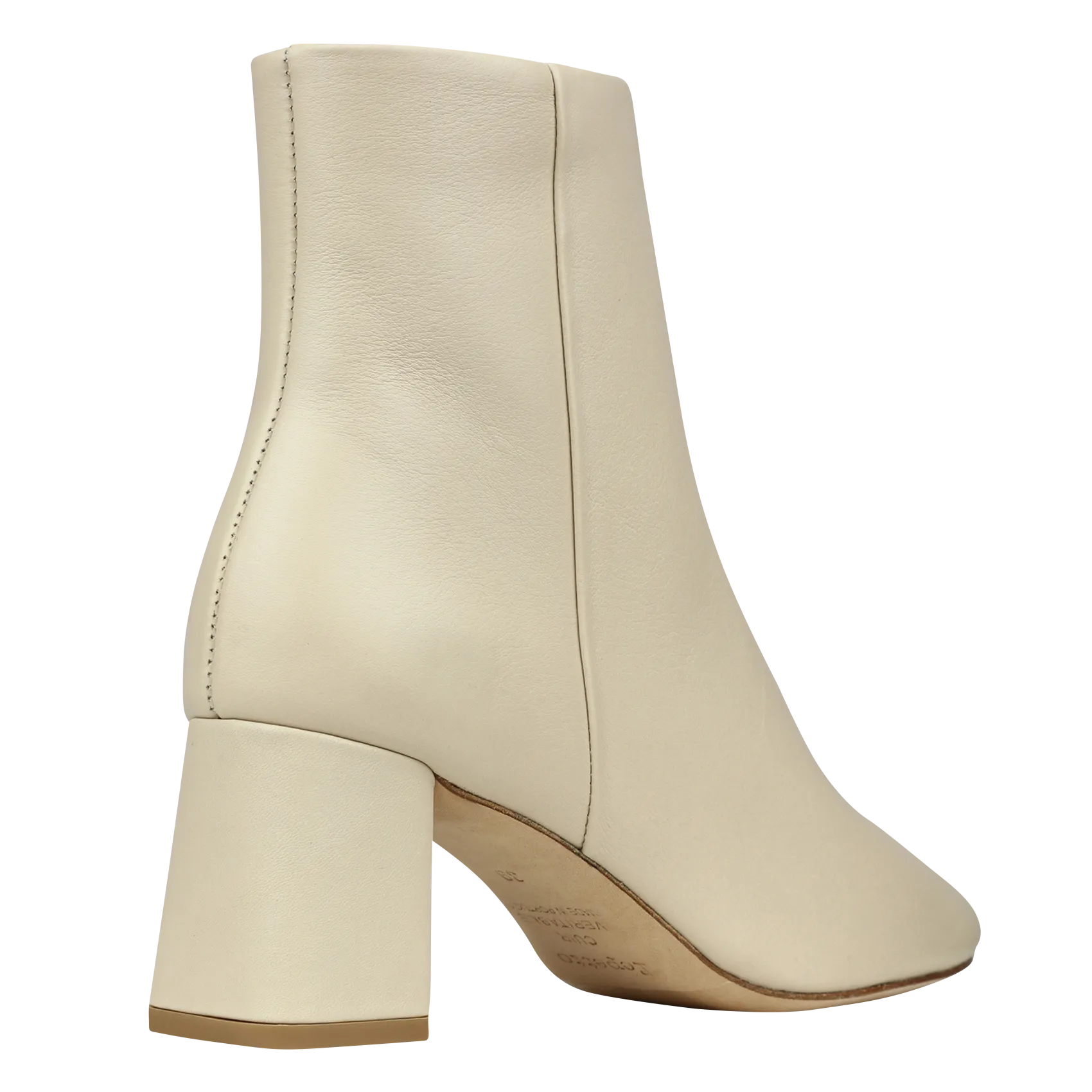 REPETTO  Bottines à talons en cuir melo - Beige