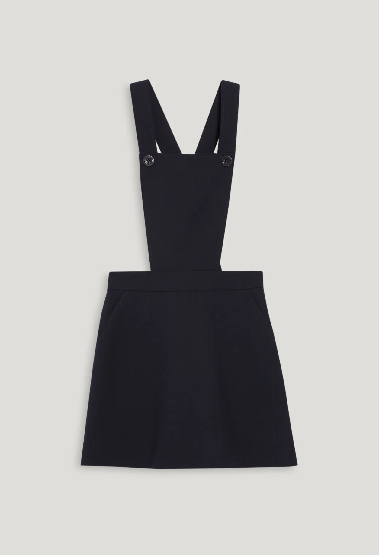 Robe courte bretelles marine | Claudie FR