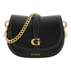 Sac bandouliere Guess kuba mini crossbody flap noir