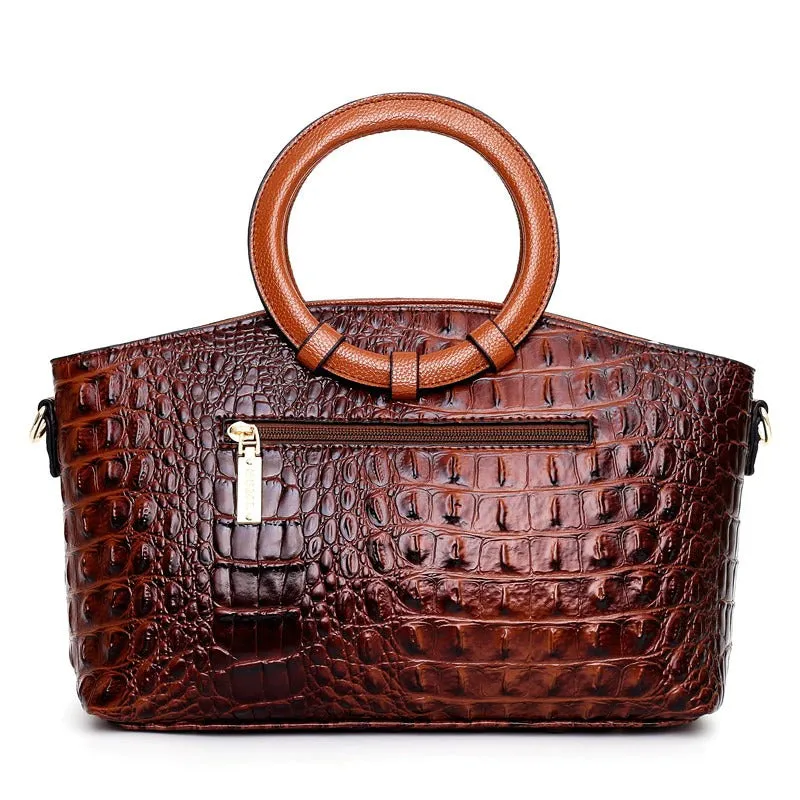 Sac à Main Croco Véritable Vintage