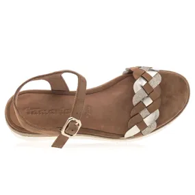 Sandales / nu-pieds Femme Marron Tamaris : Sandales / Nu-pieds . Besson Chaussures