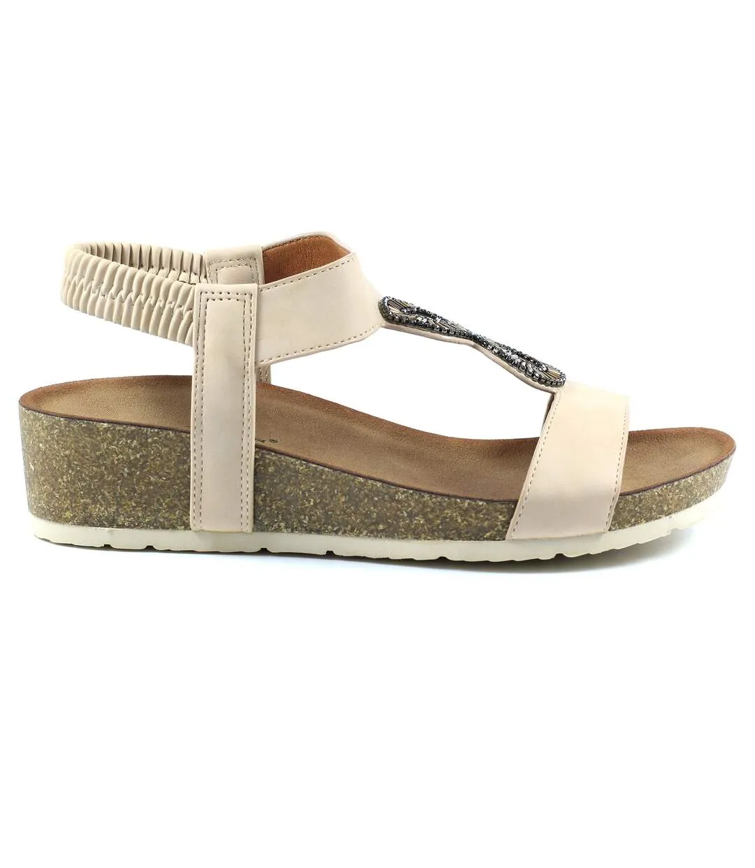 Sandales barwell femme beige Lunar