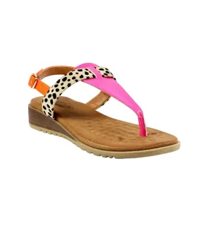 Sandales gina femme fuchsia Lunar