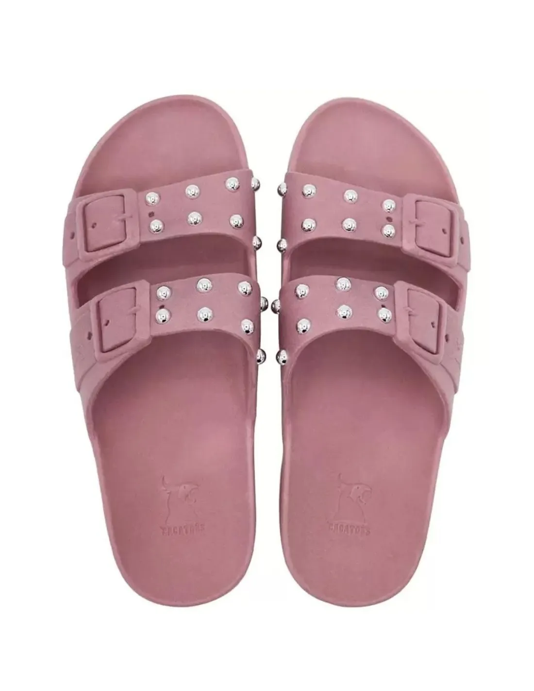 Sandales plates femme Cacatoes Ref 63304 Vieux rose