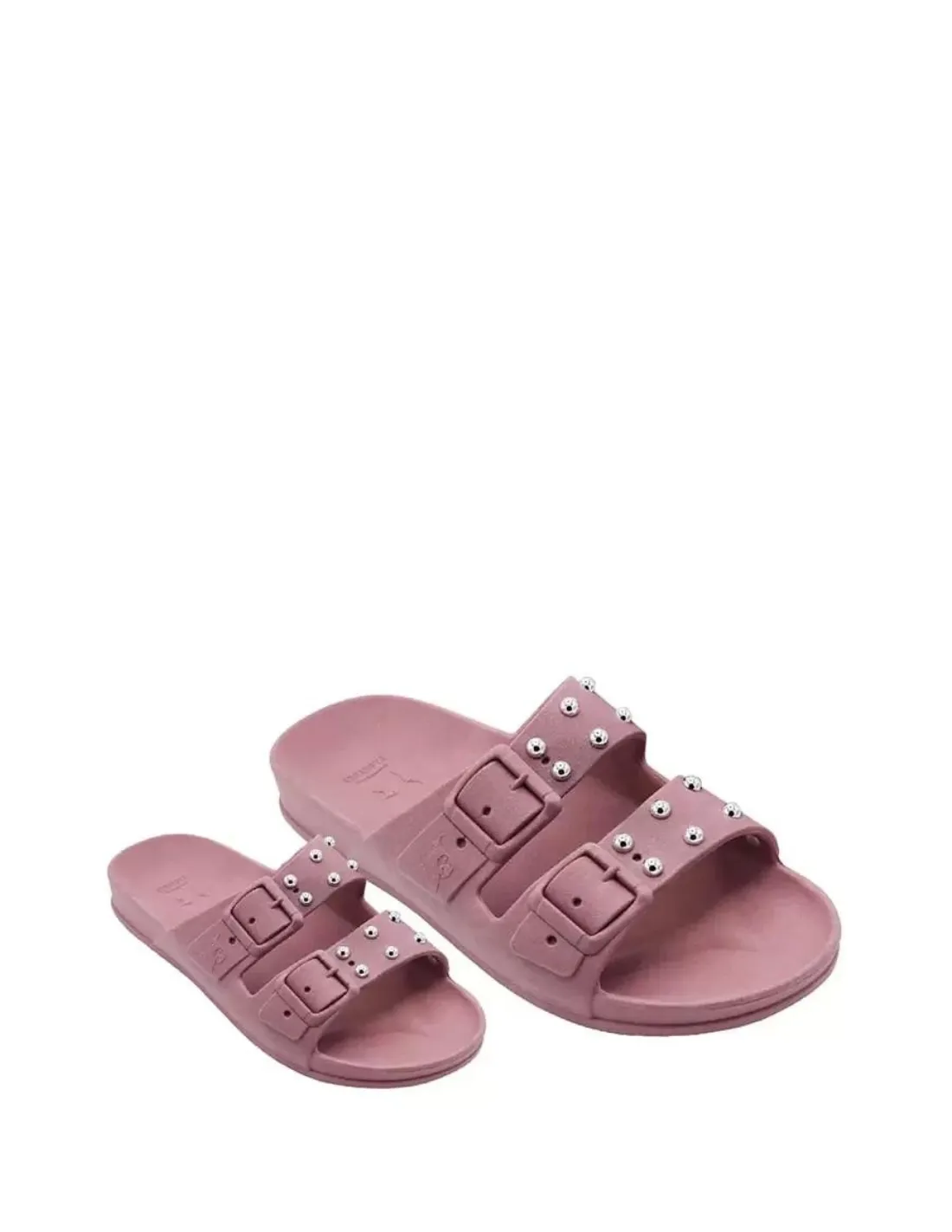 Sandales plates femme Cacatoes Ref 63304 Vieux rose